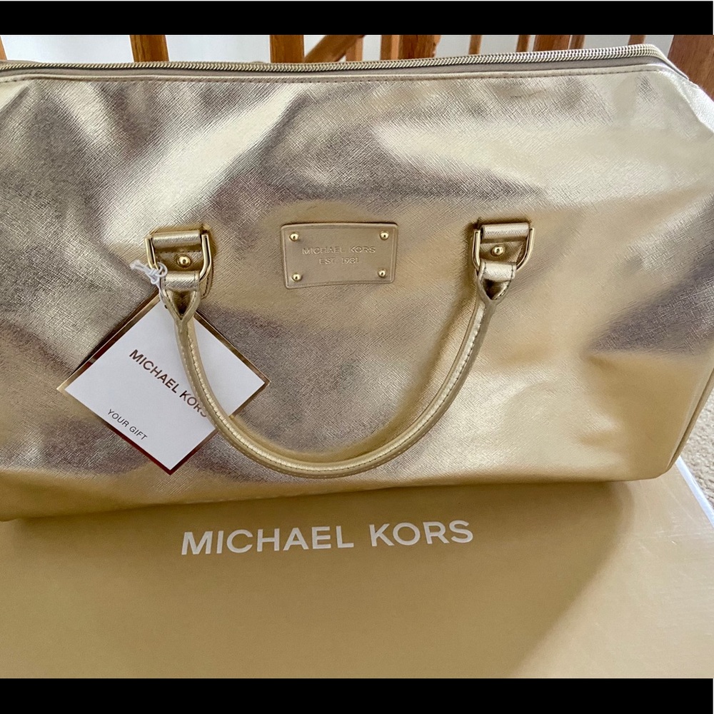 Michael KORS duffle bag gold